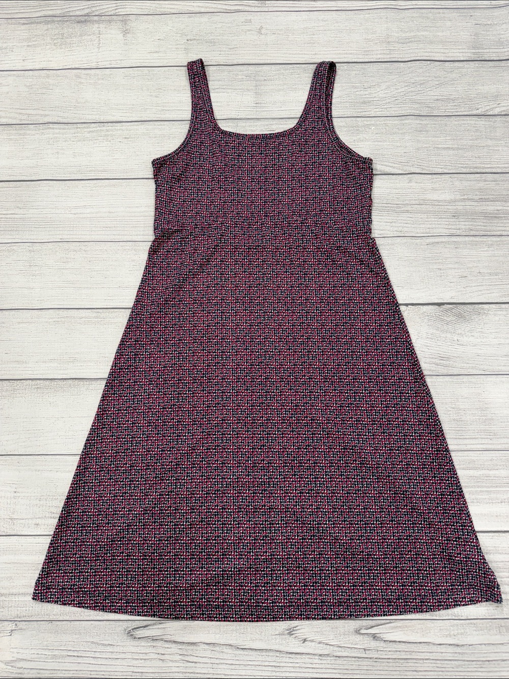 Columbia Black Pink Omni-Freeze Sleeveless Midi Dress Size Small